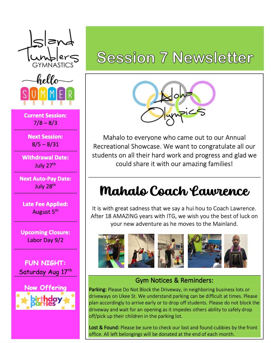 Private Lesson Request Form