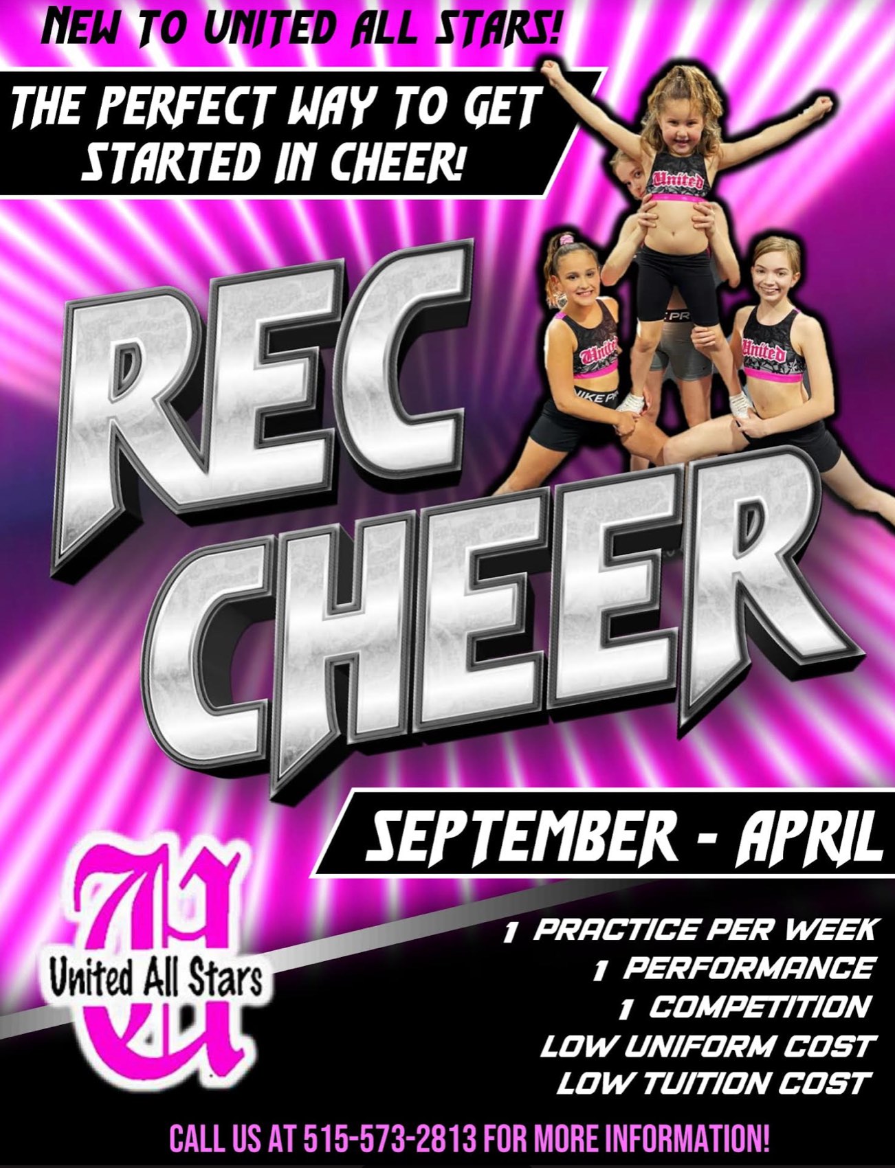 Tiny Exhibition Cheer Team